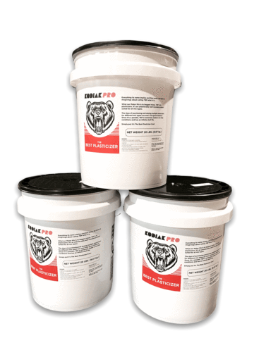 Bucket of TBP The Best Plasticiser, sold by Designer Concrete Supplies, the UK and European distributor of Kodiak Pro.
